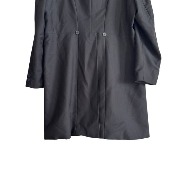 Vintage WAH Maker Black Rifle Frock Coat Mens Sz 42 Black Western Pioneer Duster - Picture 15 of 16